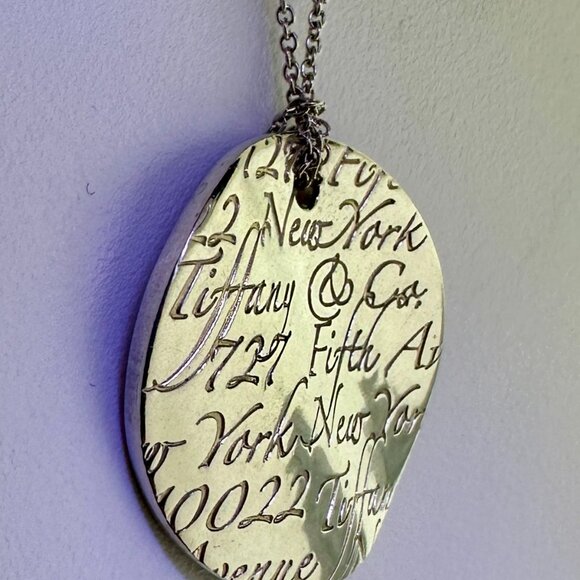 925 Sterling Silver 16" Tiffany & Co. Authentic Notes Collection Necklace - Picture 2 of 11
